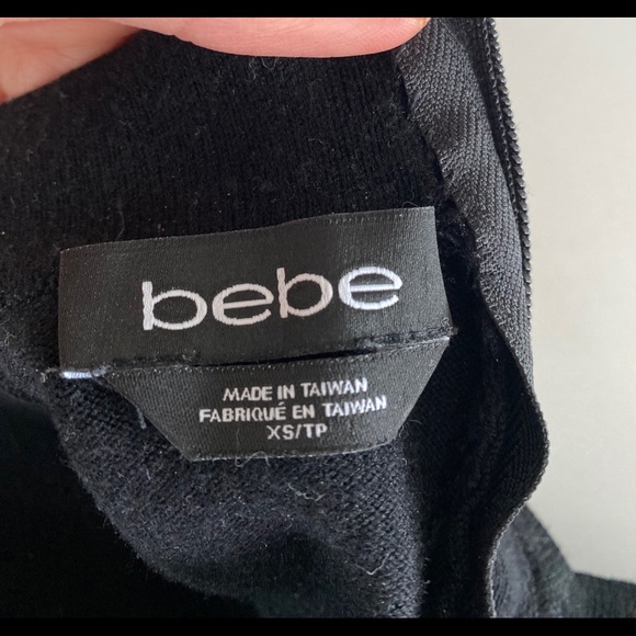 Y2K VTG Goth bebe thick stretch body contour mini dress Size XS New condition - Picture 13 of 13